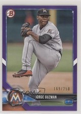 2018 Bowman Draft Purple 169/250 Jorge Guzman #BD-66 fm0