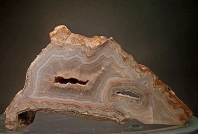 Investment Grade Valle Mines MO Agate - 430g Double-Sided Polish - Druzy Vugs