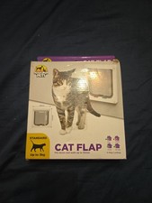 Hakuna Pets Cat Flap 4 Way Locking White Standard Up to 11 lbs - Unused Open Box