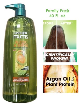 Garnier Fructis Sleek & Shine Soothing Shampoo Keratin + Argan Oil  40fl.oz. 1pk
