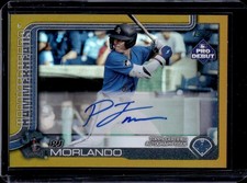 2025 Topps Pro Debut PJ Morlando Auto Gold Foil #/50