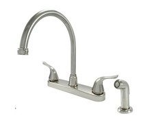Wasserman 23073124 - Mobile Home RV Kitchen Sink Faucet High Spout Dual Lever...