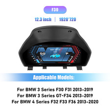 Kombiinstrument LCD f�r BMW 3 4 Series  F30 F31 32 Tachometer virtuelles Cockpit