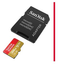SanDisk Extreme 256GB Micro SD V30 microSDXC Memory Card - SDSQXA1-256G-GN6MA