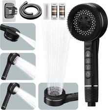 High Pressure Filtered Shower Head 4 Modes Water Saving Bathroom Rain Home Gift