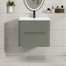 600/700/800 Modern Bathroom Vanity Cabinet Unit Basin Wall Hung Floor Standing