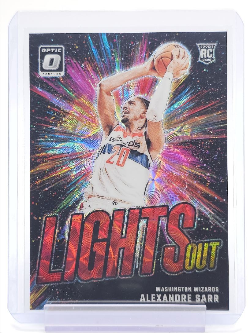ALEXANDRE SARR 2024-25 DONRUSS OPTIC LIGHTS OUT ROOKIE RED GOLD RC /99 Q5118