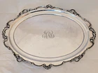 1902 Gorham Sterling Silver Serving Platter or Sandwich Tray A699 12" 554g Mono