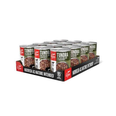 ORIJEN Tundra Stew Grain-Free Wet Dog Food Real Meat Shreds Beef Duck 12 Pack