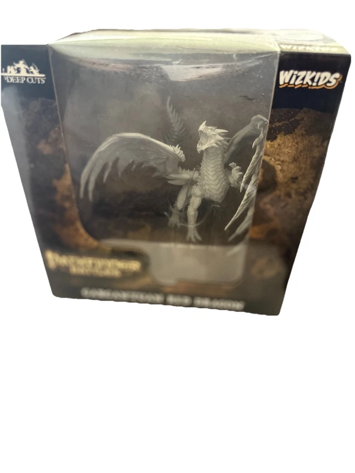 NOVO Gargantuan Red Dragon Pathfinder cortes profundos miniaturas sem pintura D&D DnD - Imagem 2 de 3