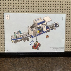 LEGO City Mobile Command Center 60139 Manual Book Instructions ONLY Retired