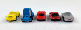 Vintage 80's Micro Machines Lot 9 Military Vehicles Porche Corvette Mustang Semi