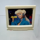 Barbie Bedroom Playset Furniture Television TV White 1993 2.5" Vintage Mattel