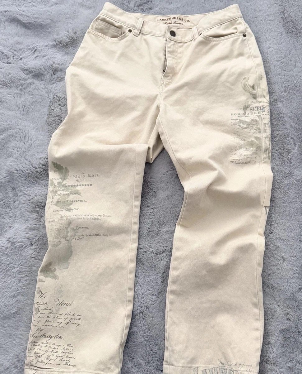 Ralph Lauren フリンジ付きホワイトデニム 27 Lauren Ralph Lauren White Jeans for Women for sale | eBay