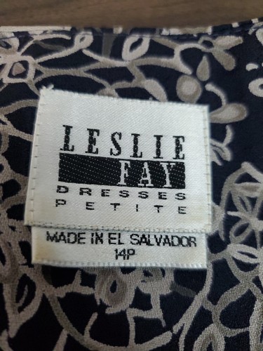 Vintage 70s Leslie Fay Petite Blazer Women's Size 16P Floral Long Sleeve USA - Picture 10 of 13
