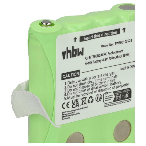 2x Batterie pour DeTeWe Outdoor 8000 PMR8000 PMR 8000 700mAh 4,8V - Photo 7/9