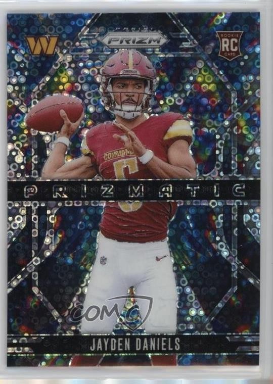 2024 Panini Prizm Prizmatic No Huddle Prizm Jayden Daniels #3 Rookie RC 1qv1