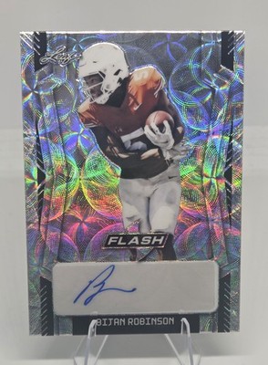 2022 Leaf Flash - Bijan Robinson Auto #BA-BR1 Silver Optic /30 (AU, RC)