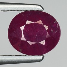 1.40Cts 100 NATURAL RED OVAL CUT RUBY AFRICA MINES LOOSE GEMSTONES M454