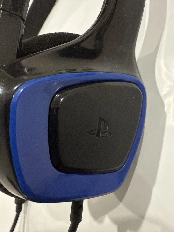 Auriculares de chat con cable OEM SONY para PlayStation 4 negro/azul Foto 3 de 4