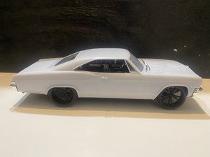 Revell Foose 1965 Chevy Impala Model Car Kit  Built 572 Supercharger And Rims