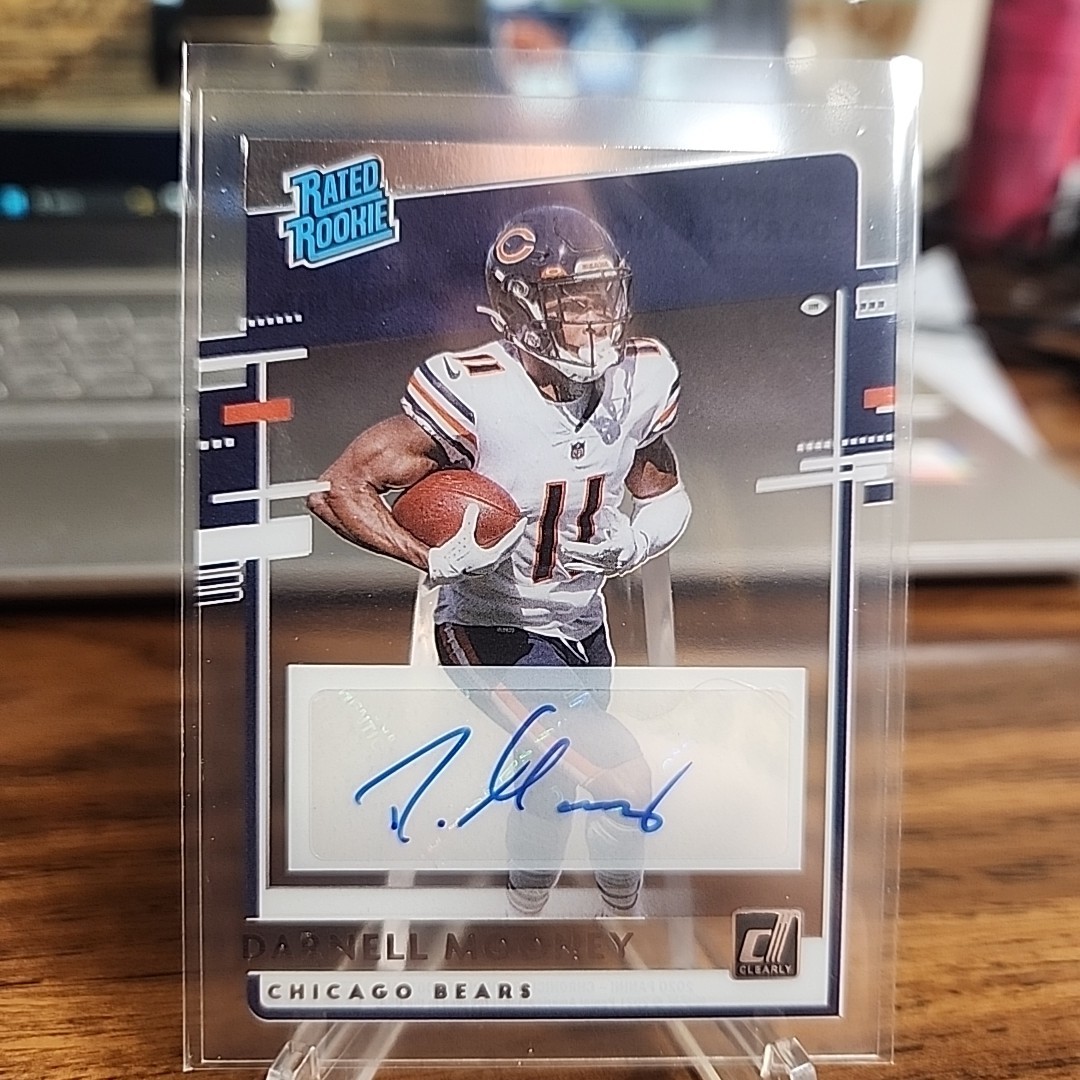 Darnell Mooney Panini Chronicles Clearly Donruss Rated Rookies #RRDMO Autograph