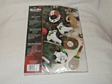 BUCILLA FELT ORNAMENT KIT SPORTS SANTA 85323 SEALED