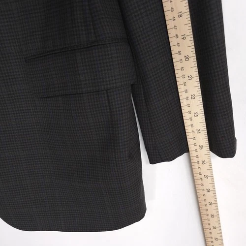 HICKEY FREEMAN 1899 USA Worsted Wool Blazer Jacket Sport Coat Brown 44L Beacon image 7