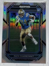 2023 Panini Prizm Draft Picks #124 Zach Charbonnet Silver RC - UCLA | SEA