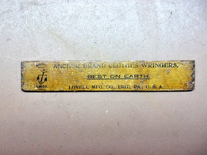 Antique 'Anchor Brand' Short  7 1/4" Advertising Wood Ruler Lovell Mfg. Co. 1899