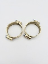 RARE Vintage V-Twin 35-0192 BRASS 2-Piece Intake Clamps 78-85 Harley-Davidson
