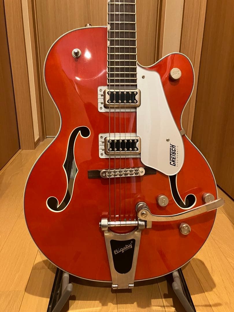 Gretsch G5420T Electromatic Electric Guitar Orange Stain Tested With Case
