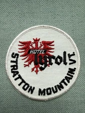 Vintage Hotel Tyrol Stratton Vermont Ski Resort Patch VTG VT