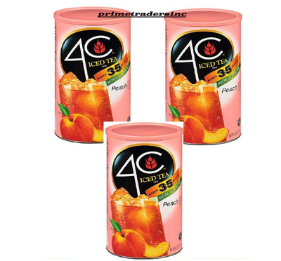 3 Pack - 4C 35 QT Peach Iced Tea Mix (82.6 oz.)