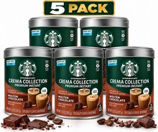 5x Starbucks Crema Collection Premium Instant Molten Chocolate Coffee, 7.1 Each