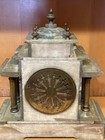 Tunbridge - Wells Green Marble Mantel Clock - With Key - No Pendulum Inside — photo 5