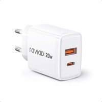 Raviad 20W Usb C LadegeräT, [Usbc + Usba] SchnellladegeräT Handy Netzteil Typ C