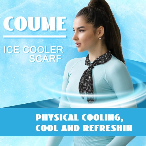 Coume 6 Pack Neck Cooler Cooling Scarf Ice Bandana Wrap Sport Gym Outdoor - Picture 5 of 6