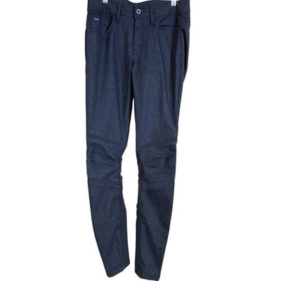 G-Star Raw Motac Deconstructed 3D Mid Waist Skinny Jeans Blue Dark Size W28 L32