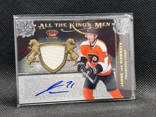 2011-12 Crown Royale All The Kings Men Jersey Auto #006/100 James van Riemsdyk