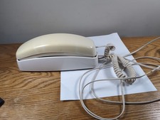 AT T Trimline 210 Corded Landline Phone Single Line Wall-Mount Beige Works