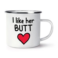 Gift Base Rot Herz Emaille Tasse Becher FüR Valentinstag Ehefrau Freundin Lustig