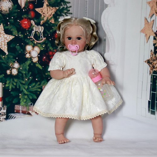 21in Reborn Baby Dolls Vinyl Silicone Realistic Newborn Toddler Girl Doll Gifts - Picture 2 of 7