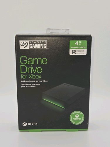 New Seagate 4TB Game Drive for Xbox Black STKX4000402 For Xbox Series X|S