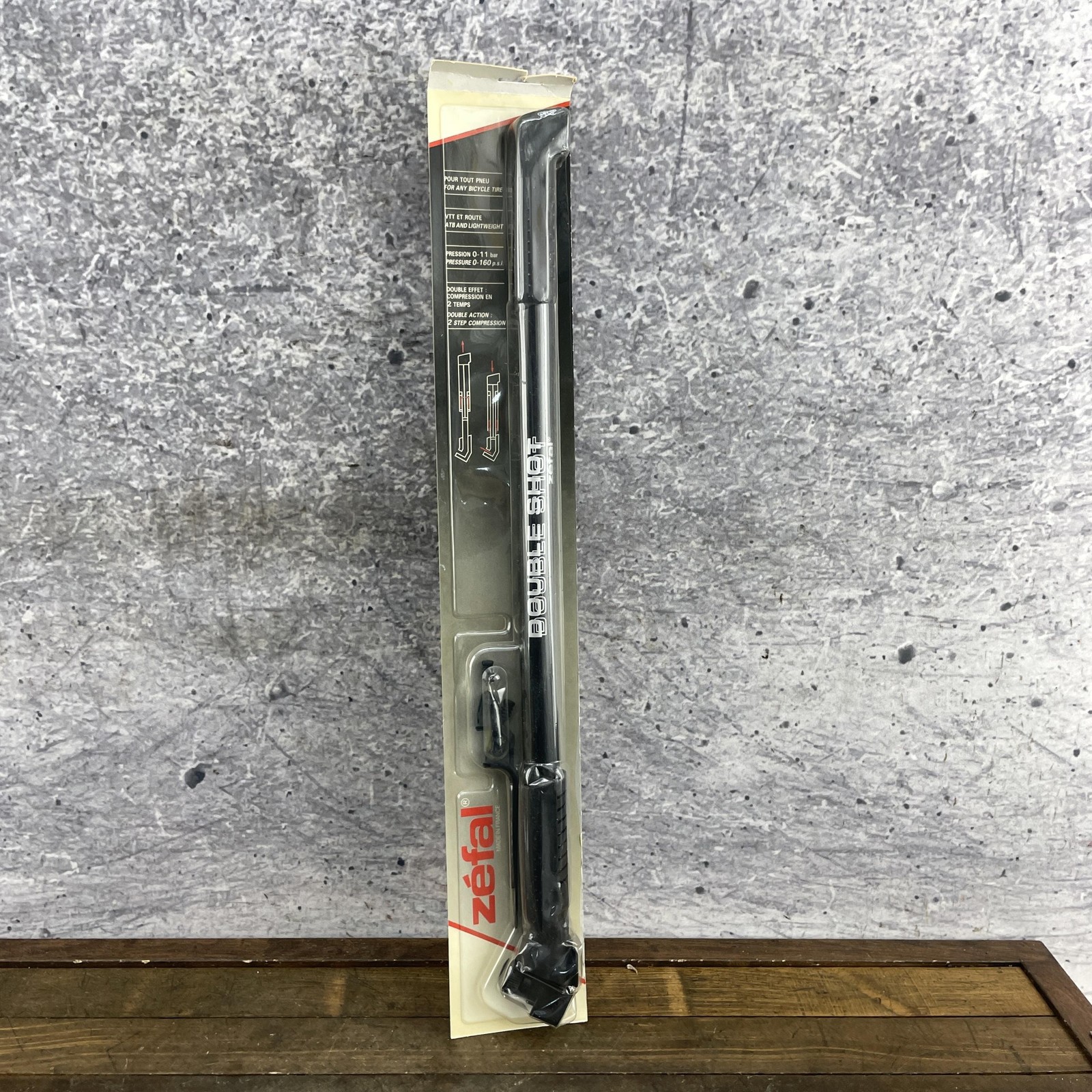 Zefal Double Shot Bicycle Frame Pump Double Action 0-160 PSI MTB Road with Mount