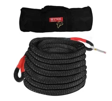 7/8"x20' Kinetic Recovery Tow Rope 28,600 LBS Red & Black Offroad Snatch Strap