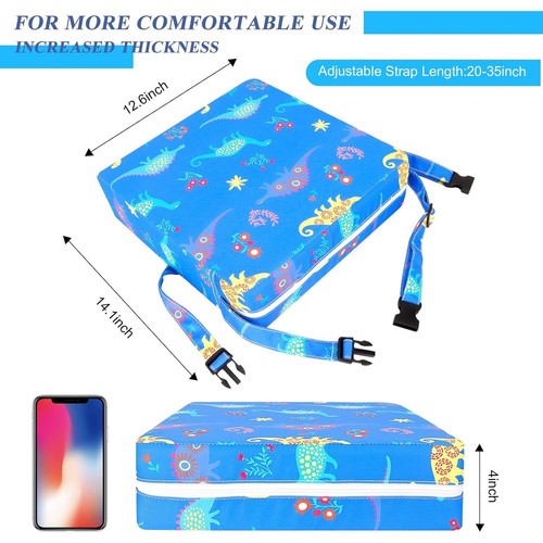Toddler Booster Seat with Safer Straps, Non-Slip Bottom, Washable, Portable - Picture 8 of 10