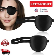 2PCS 3D Adjustable Eye Patches for Left or Right Eyes for Adults and Kids USA