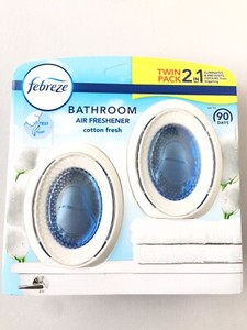 Twin Pack Febreze Bathroom 2 in 1 Air Freshener Odour Elimination ...