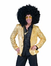 Funny Fashion Halloween Party Cosplay-Gold Disco Jacket-Size Small
